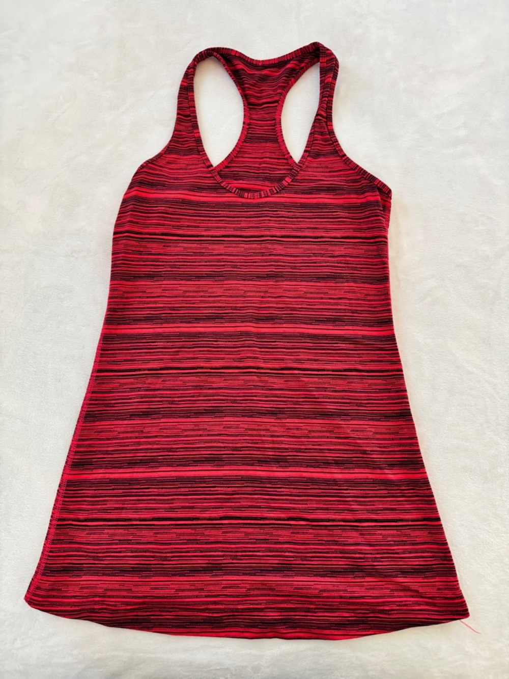 Lululemon Women’s Neon Pink Striped Racerback Tank Top